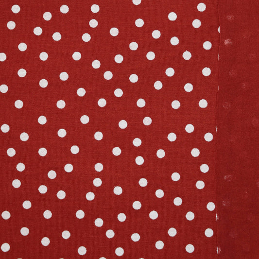 White Spot Rust Red Jersey 1m