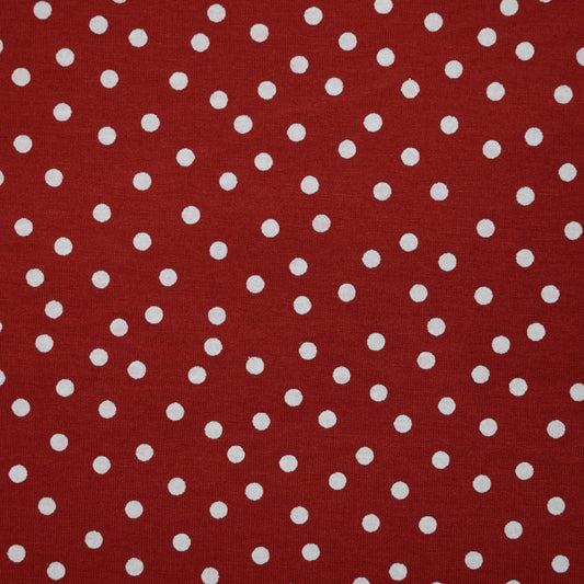 White Spot Rust Red Jersey 1m