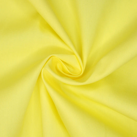 Plain Yellow 100% Cotton 1m