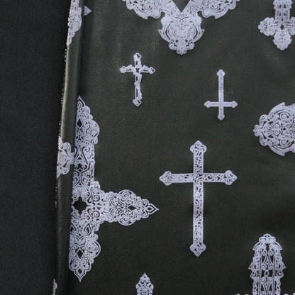 Crosses Black PVC Jersey 1m
