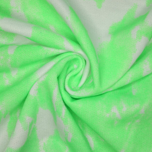Neon Green Tie-Dye Loopback Sweatshirt 1m