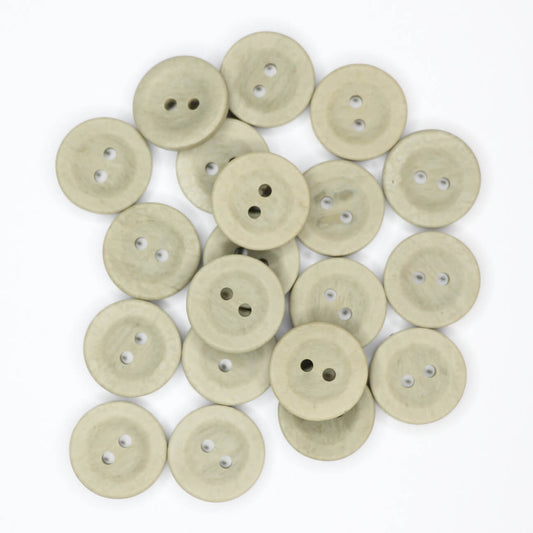 Olive Grey Two Hole Buttons 15mm x 20