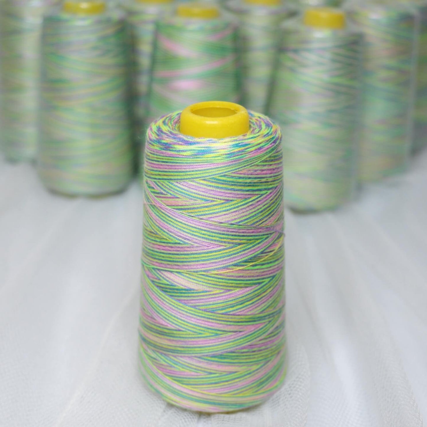 Rainbow Overlocker Thread (Greens) 2700m