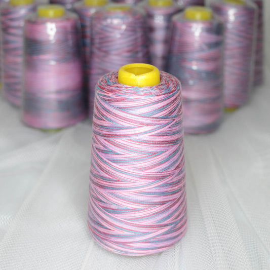 Rainbow Overlocker Thread (Pink/Blue/Lilac) 2700m